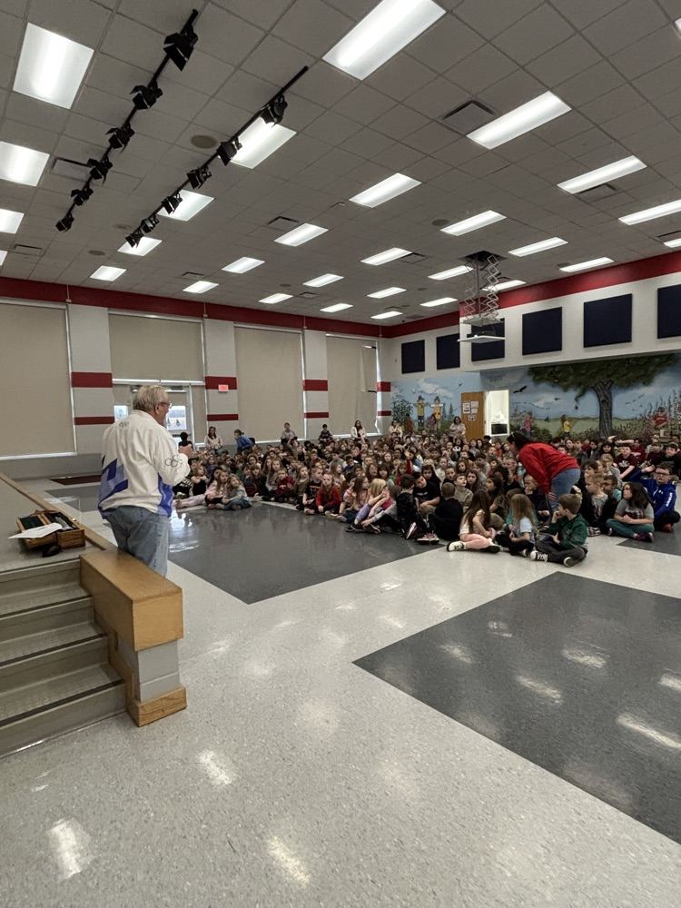 Mr parsons describes carrying the Olympic torch to students