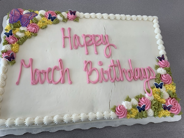 birthday cake for March
