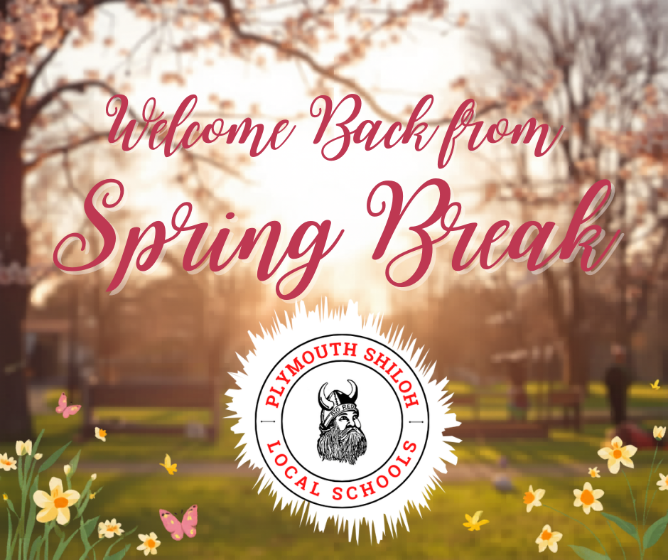 welcome back from spring break