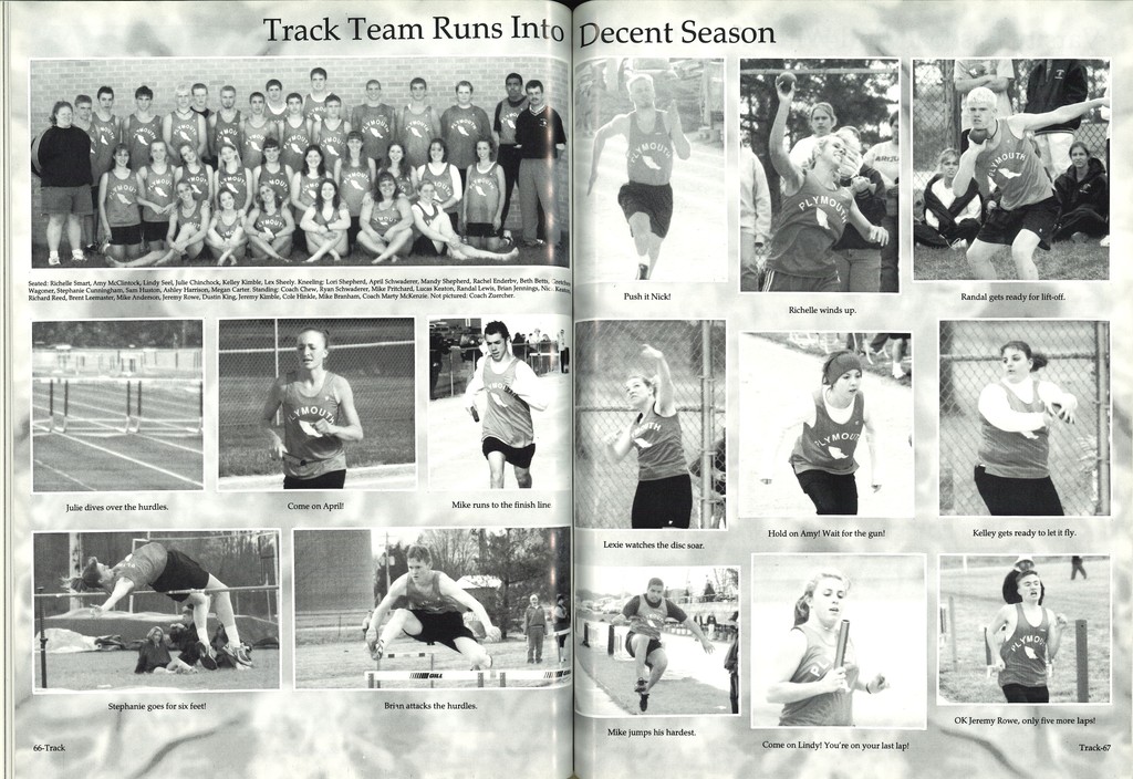 2000-2001 track team