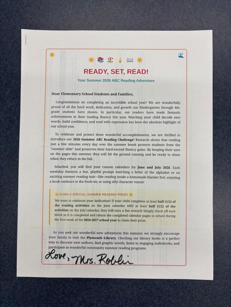 reading program flyer