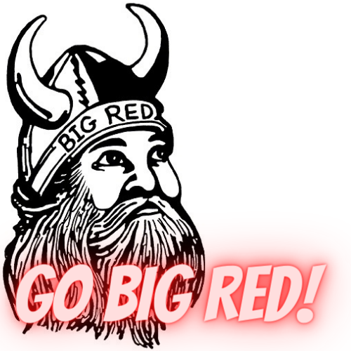 go big red viking logo