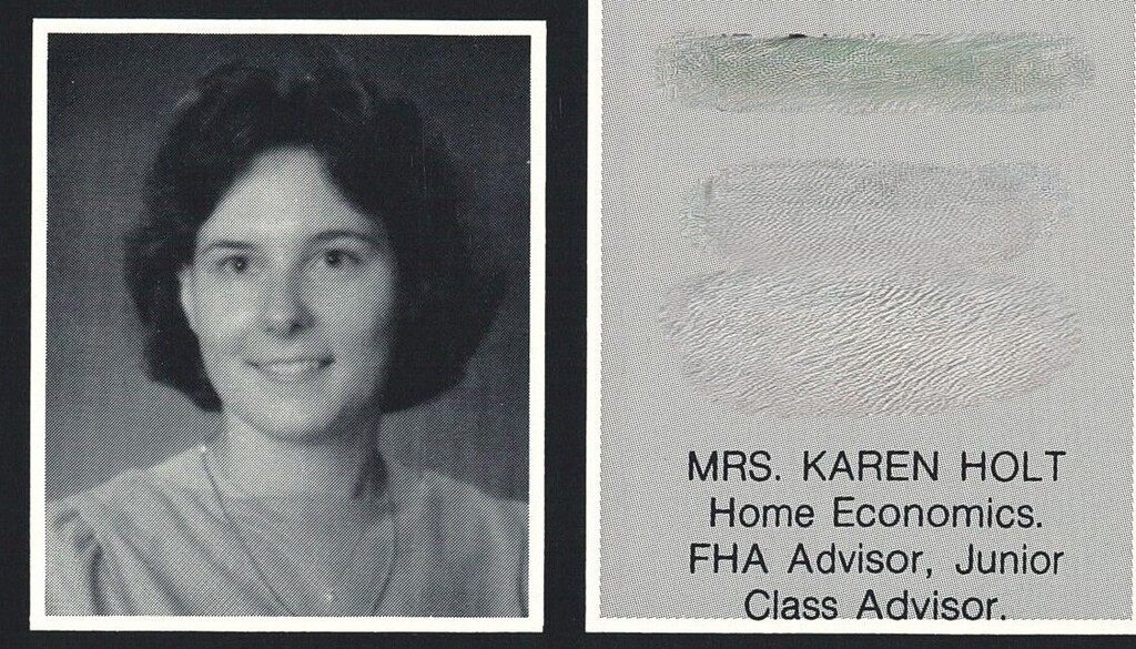 karen holt 1984-1985