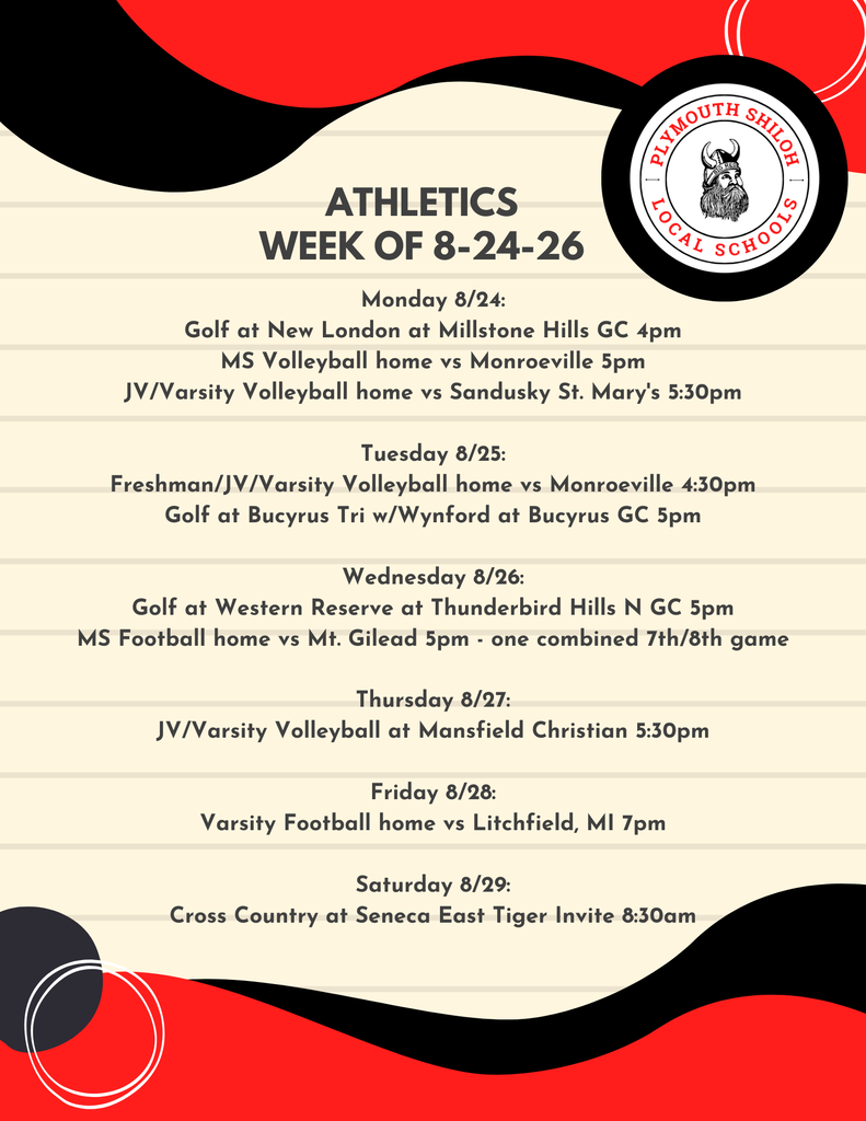 athletic news week of 8-24-26
