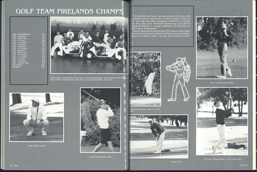 1992-1993 golf