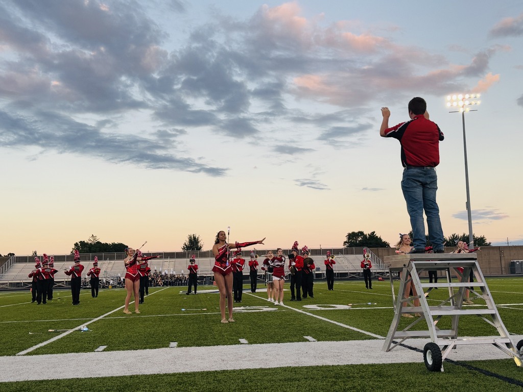 football game cheer and band