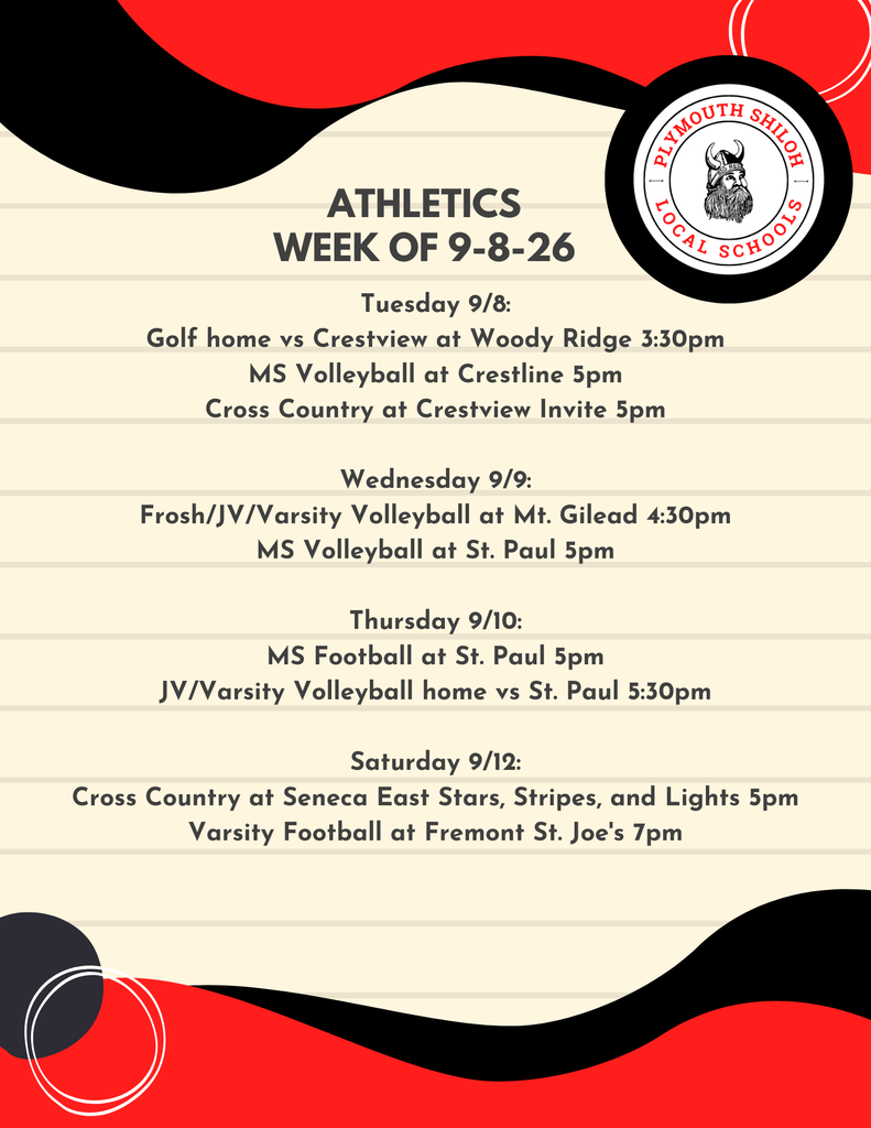 athletic news week of 9-8-26