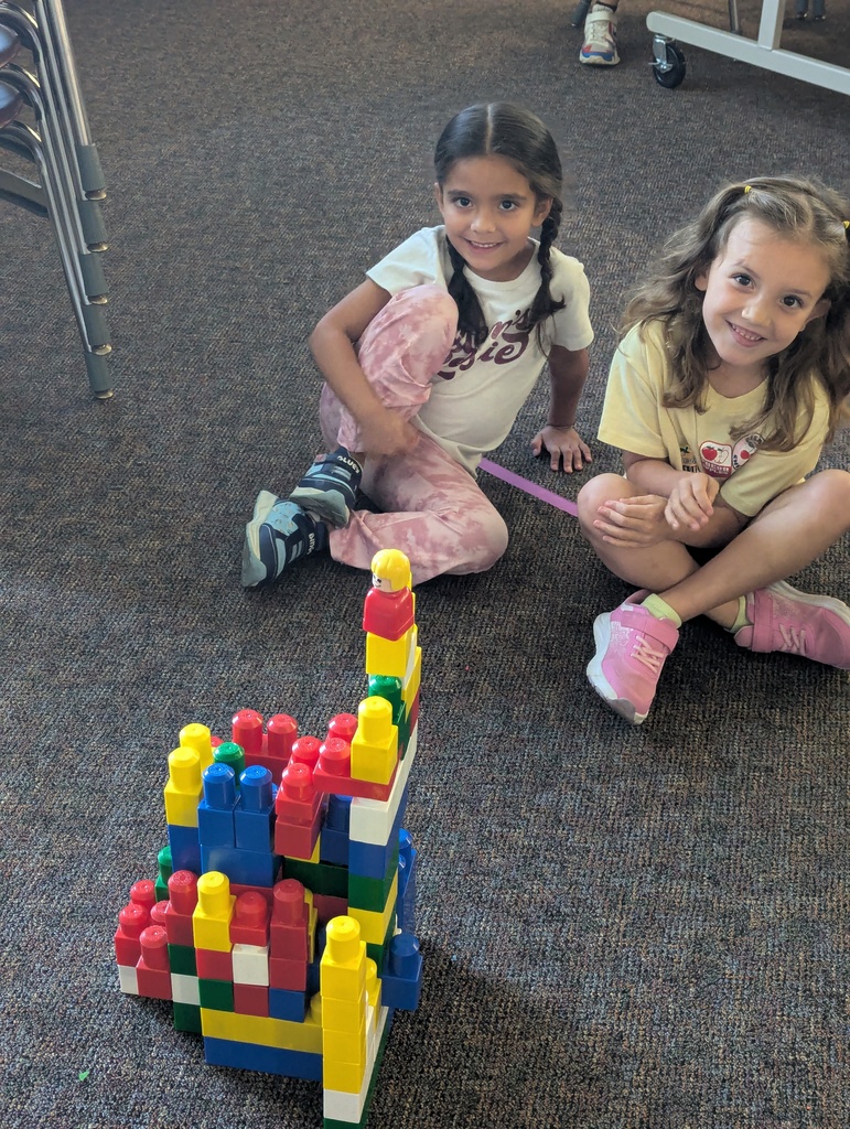 students doing STEM challenge