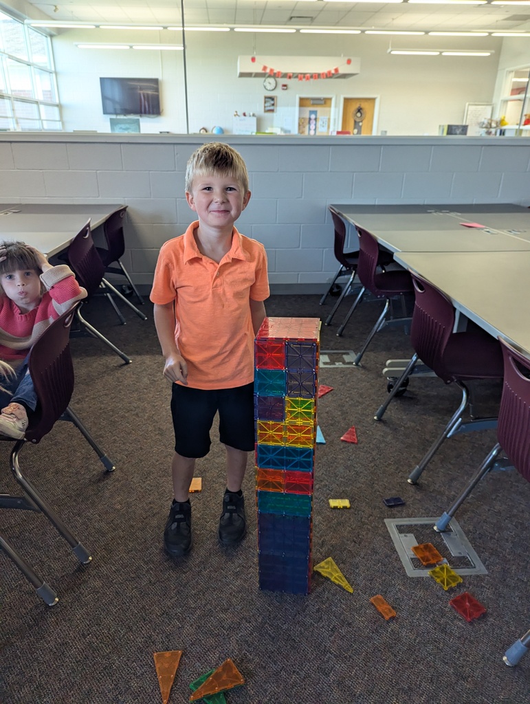 students doing STEM challenge