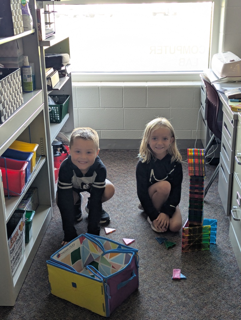 students doing STEM challenge