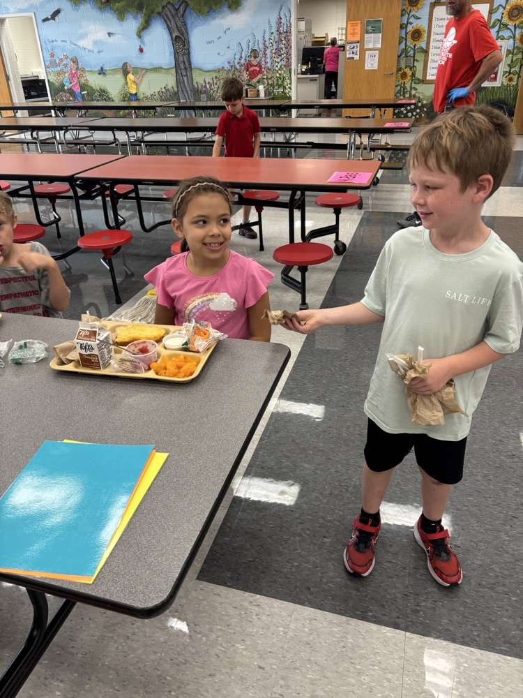 students helping