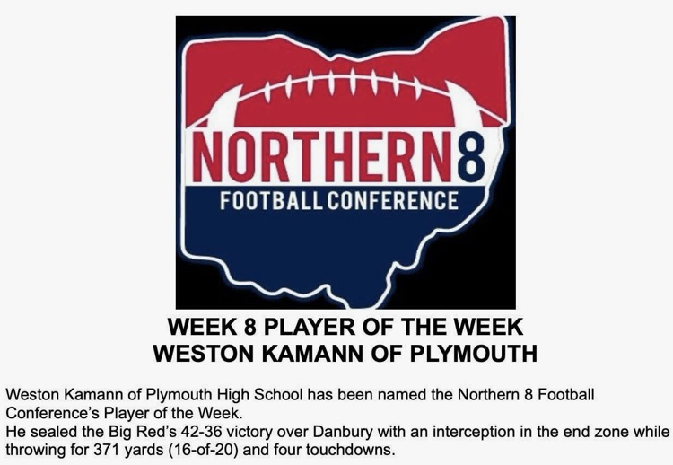 player of the week Weston 