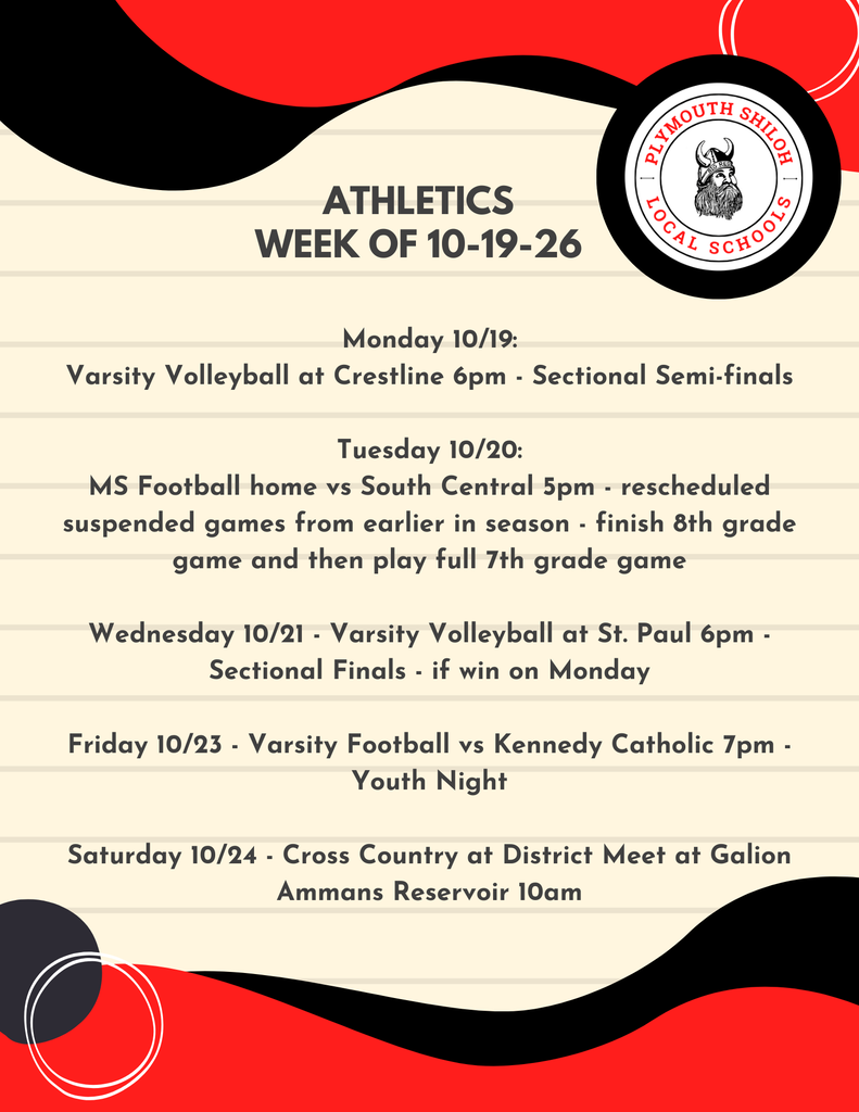 athletics week of 10-19