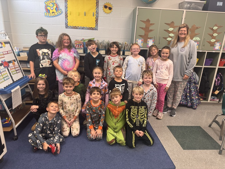 students in pjs 