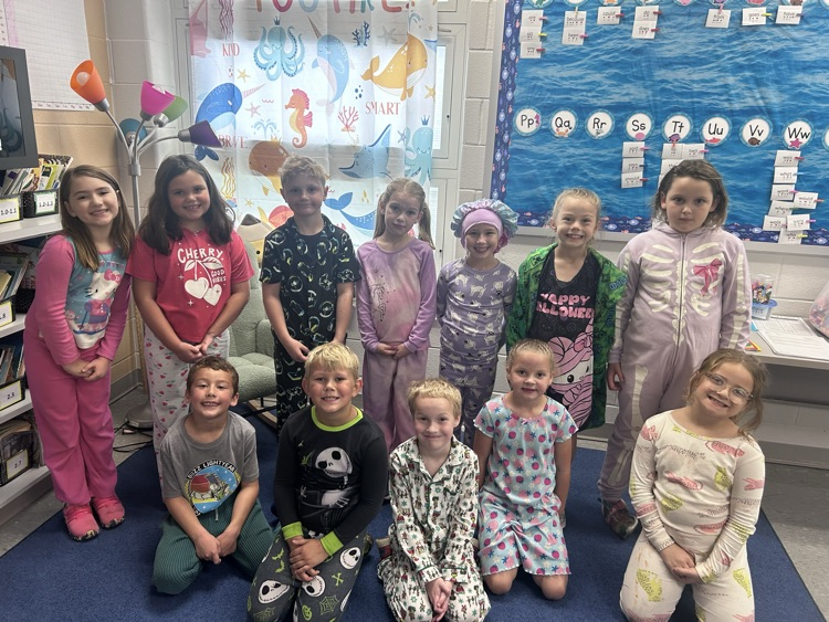 students in pjs 