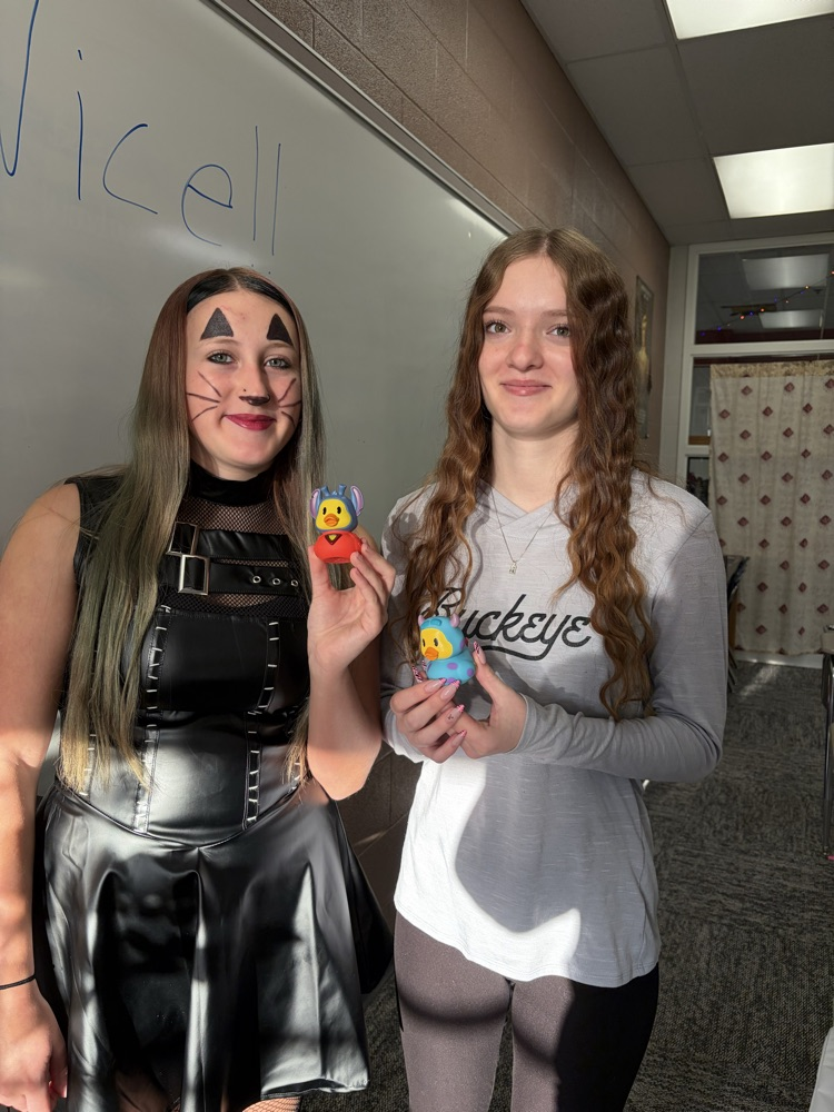 students with ducks 