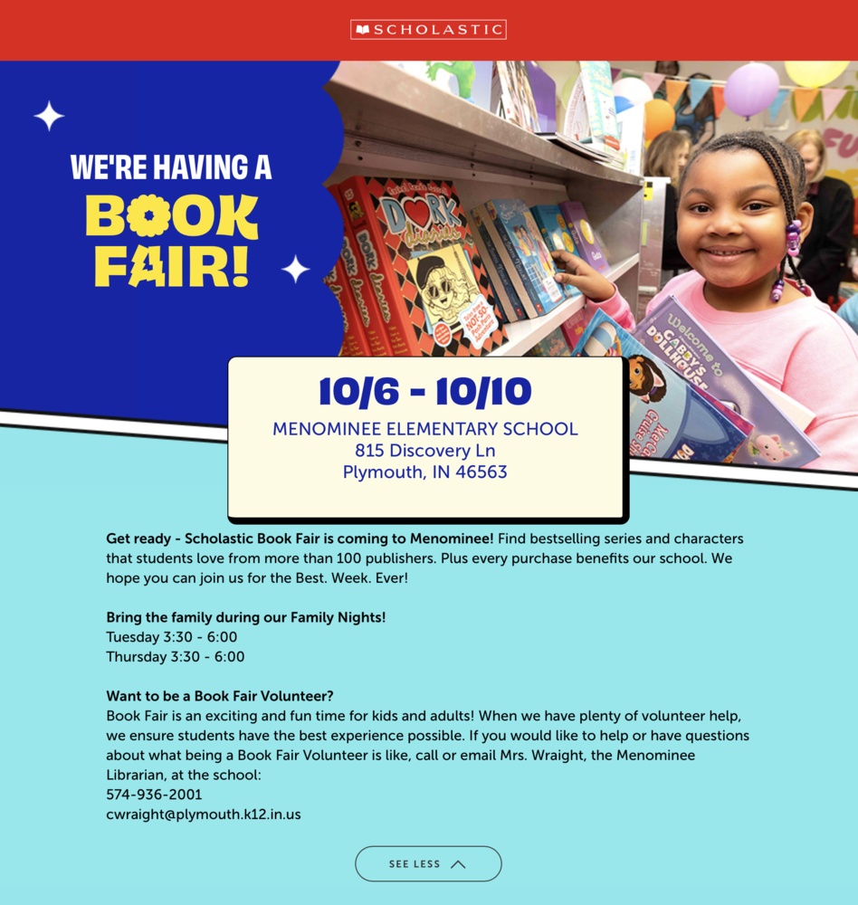 Menominee book fair