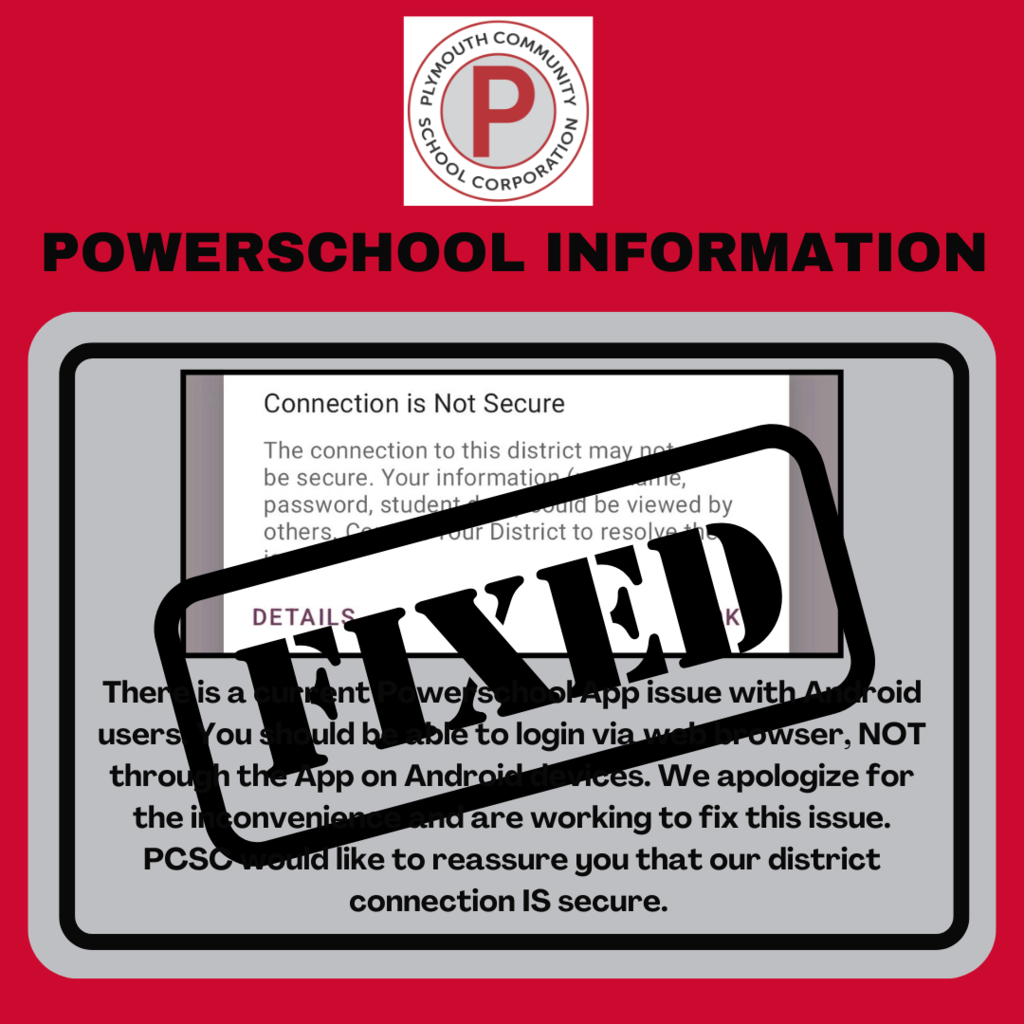 Power School Issue Resolved