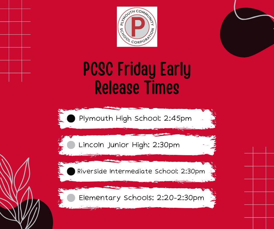 PCSC Friday Early Release Times