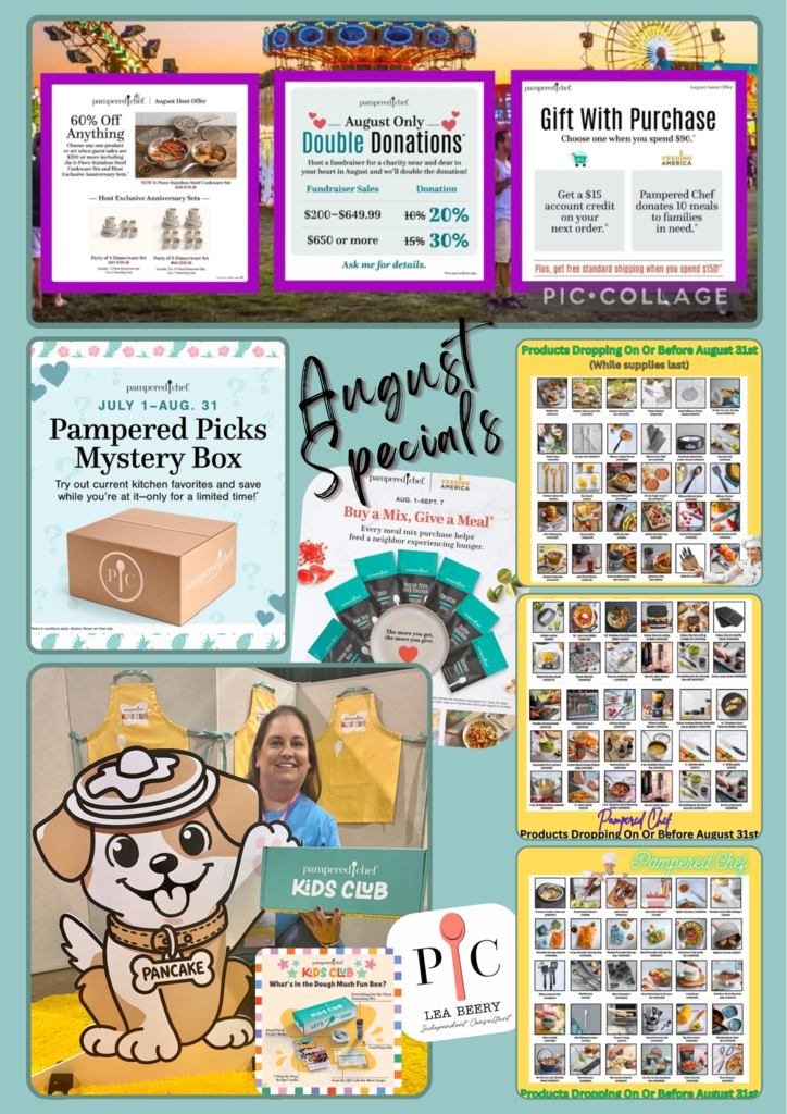 August Specials for fundraiser for marching band