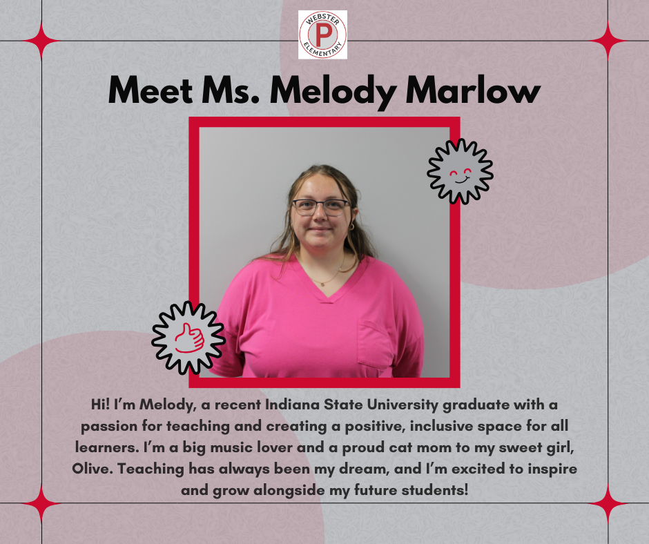 Webster elementary new 1st grade teacher