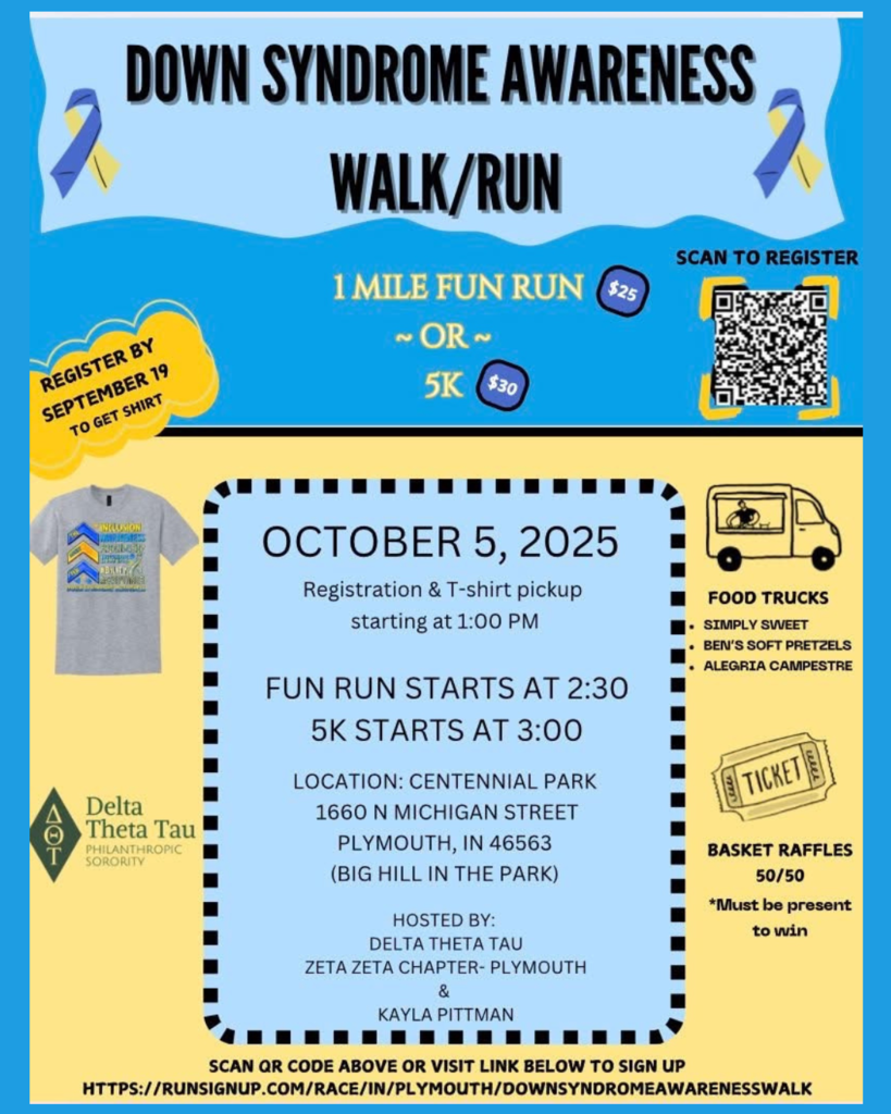 Down syndrome awareness walk/run