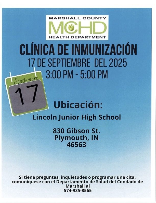 immunization clinic at Lincoln Junior High School