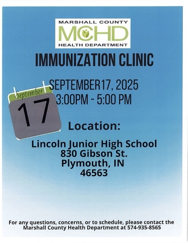 immunization clinic at Lincoln Junior High School