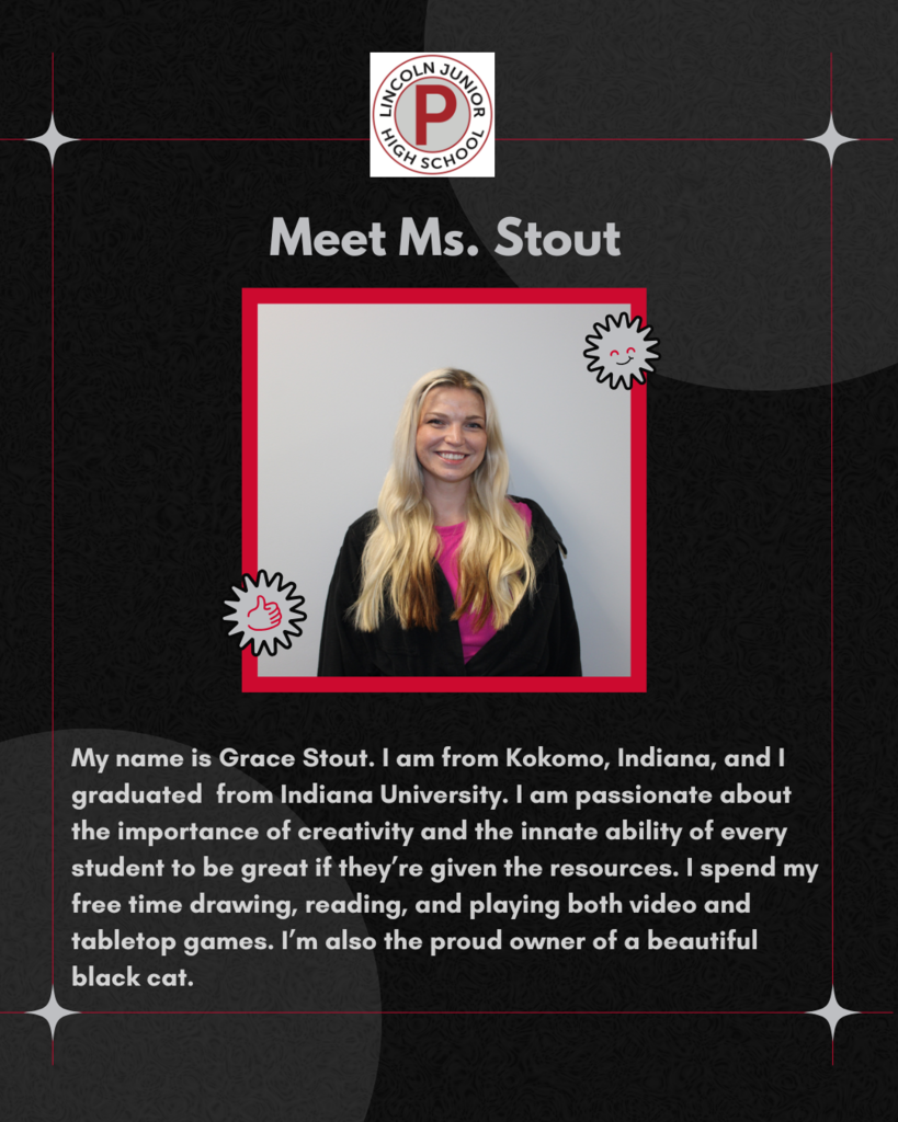 New Lincoln art teacher-grace stout