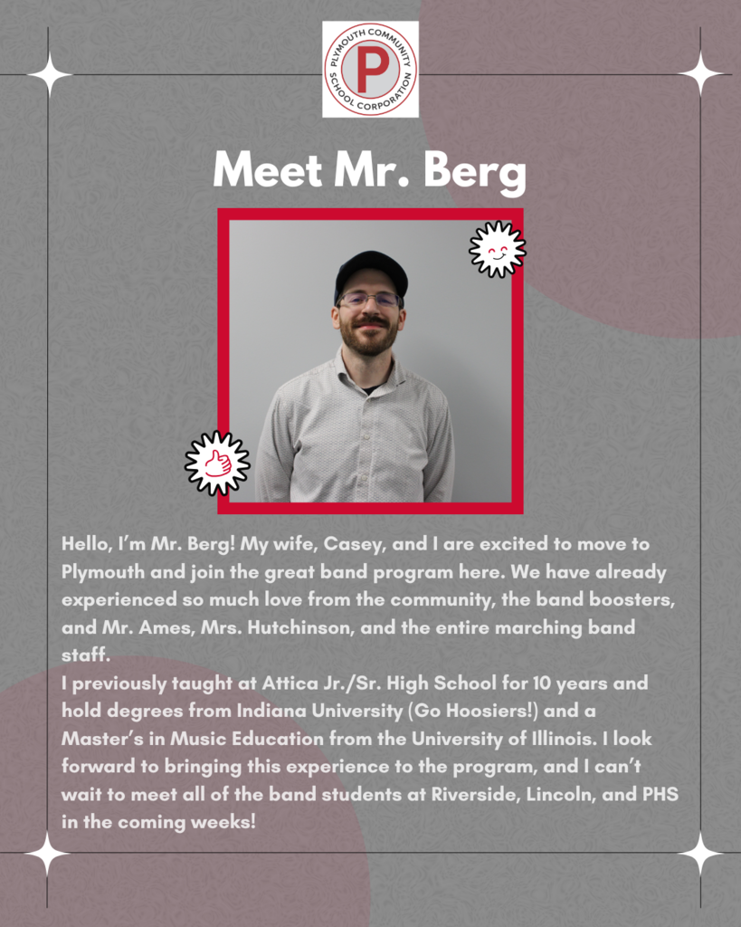 PHS, LJH, RIS new band teacher