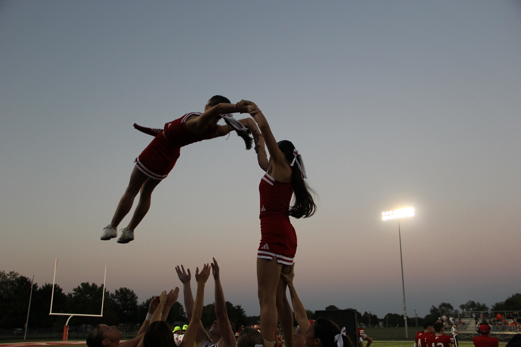 Cheer qualifies for state! 