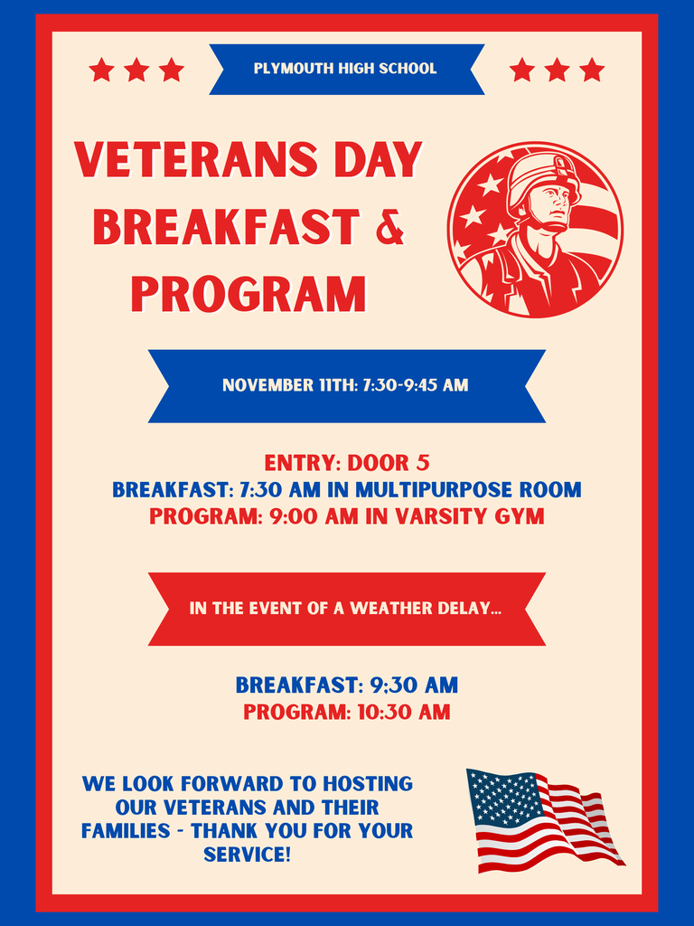 Veteran's day program update