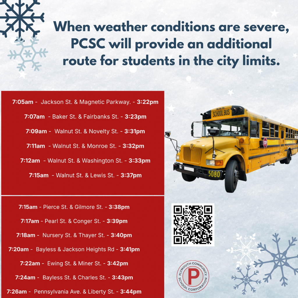 PCSC cold bus weather route