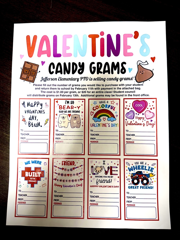 Jefferson Valentine Candy Gams