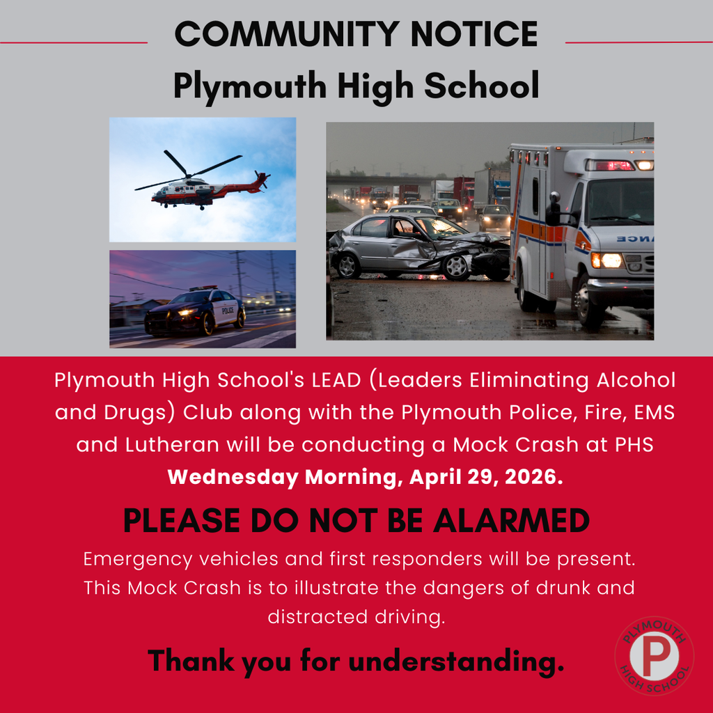 mock crash community notice