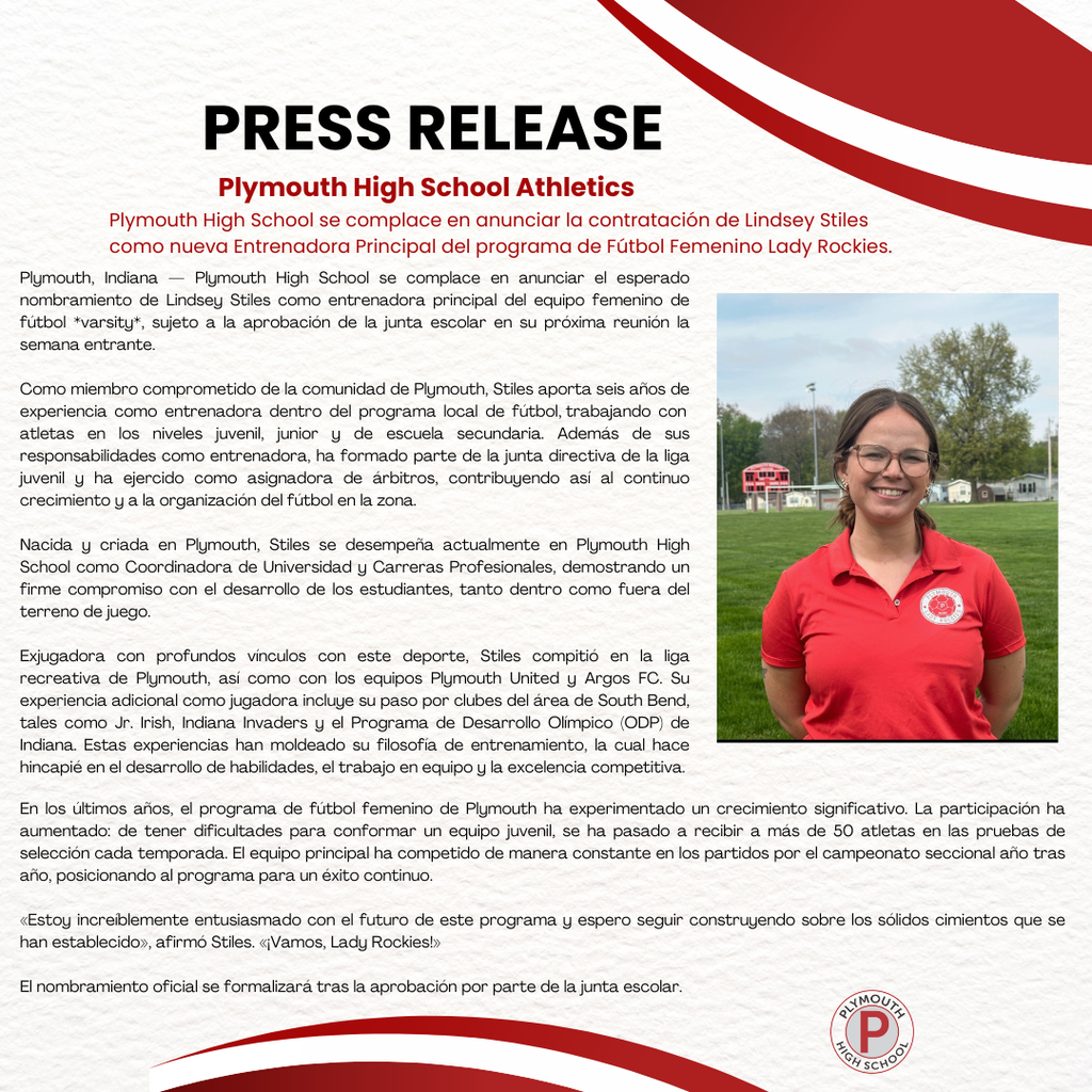 new head girls soccer coach-lindsey stiles