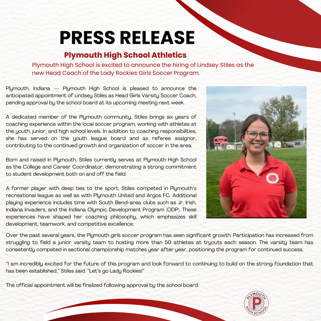 new head girls soccer coach-lindsey stiles