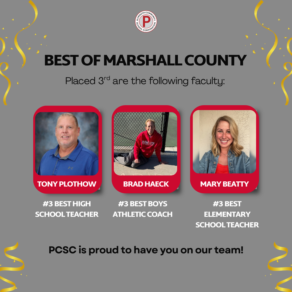 3rd place best of marshall county for pcsc