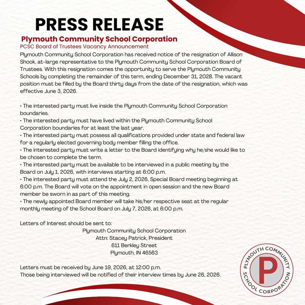 school board vacancy announcement