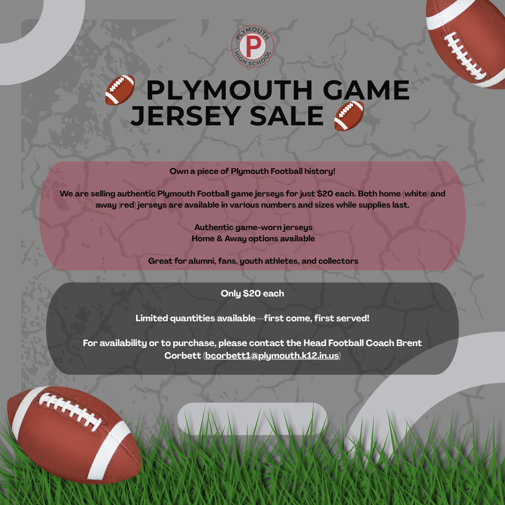 phs football jerseys available for purchase!