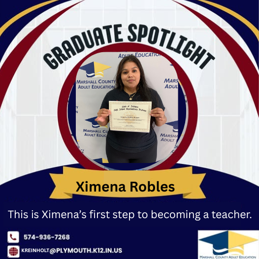 Ximena was our ESL True Grit Winner for 2025. This year she earned her GED. She's unstoppable!