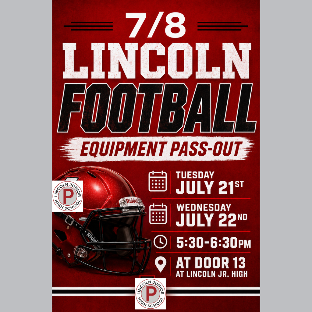ljh footbal equipment pick up next tuesday and wednesday