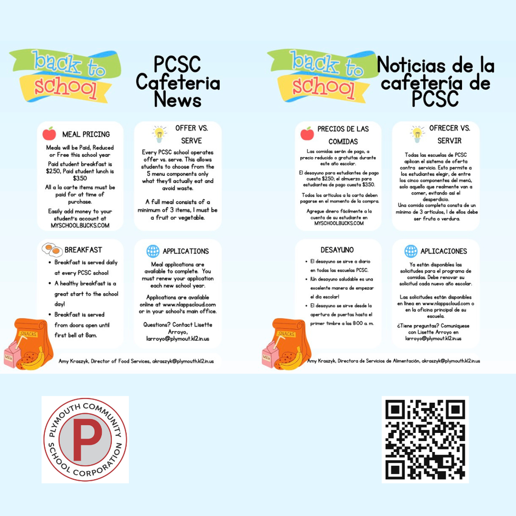 pcsc food services information