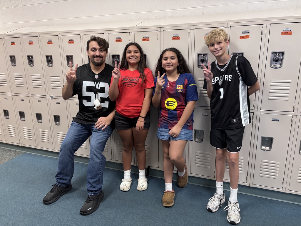 Mr. Schoof's class who participated in the Friday Spirit Day