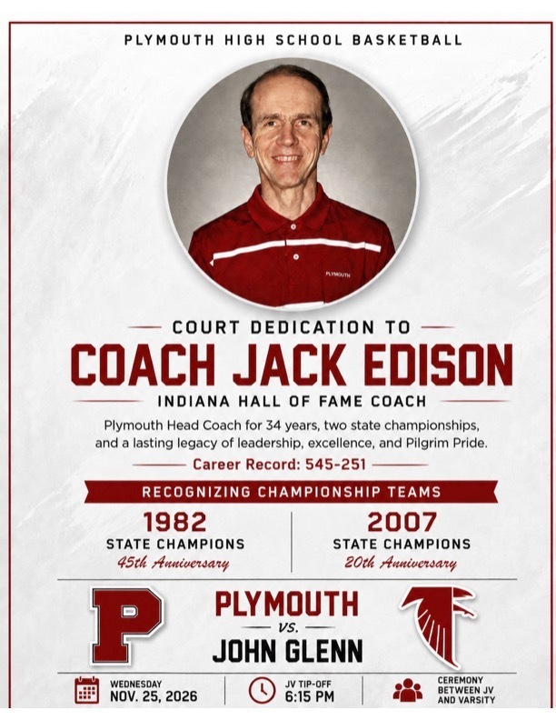 coach jack edison dedication night at basketball game vs john glenn
