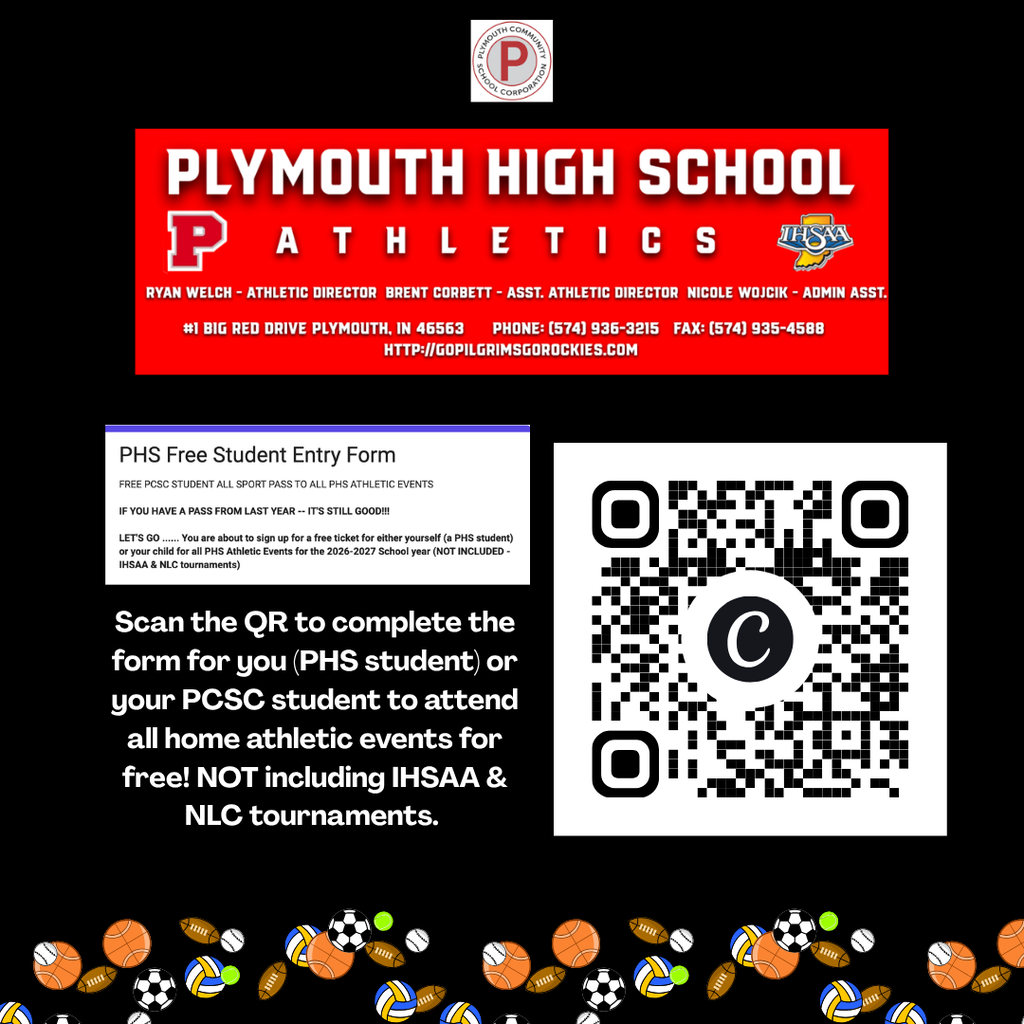 scan to get free entrance to all sporting events student pass