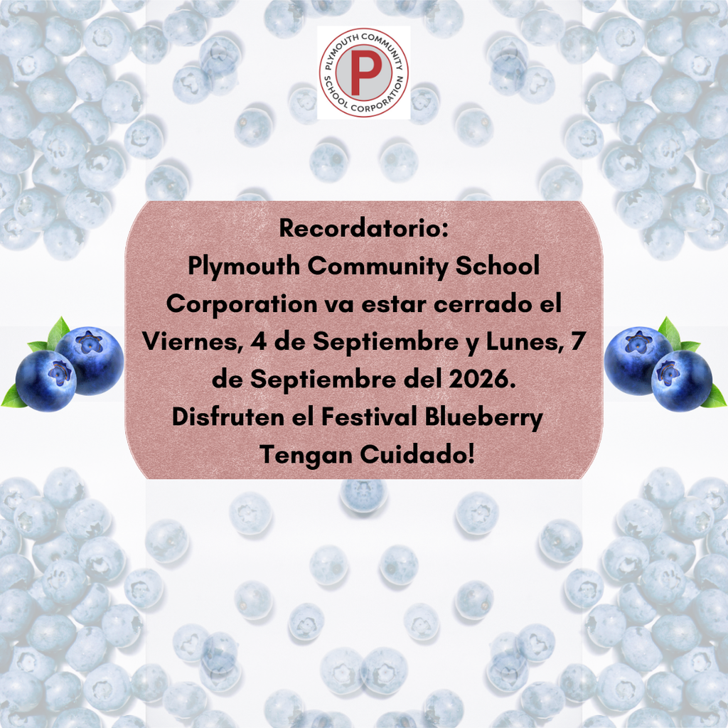 blueberry festival/labor day weekend school closings reminder!