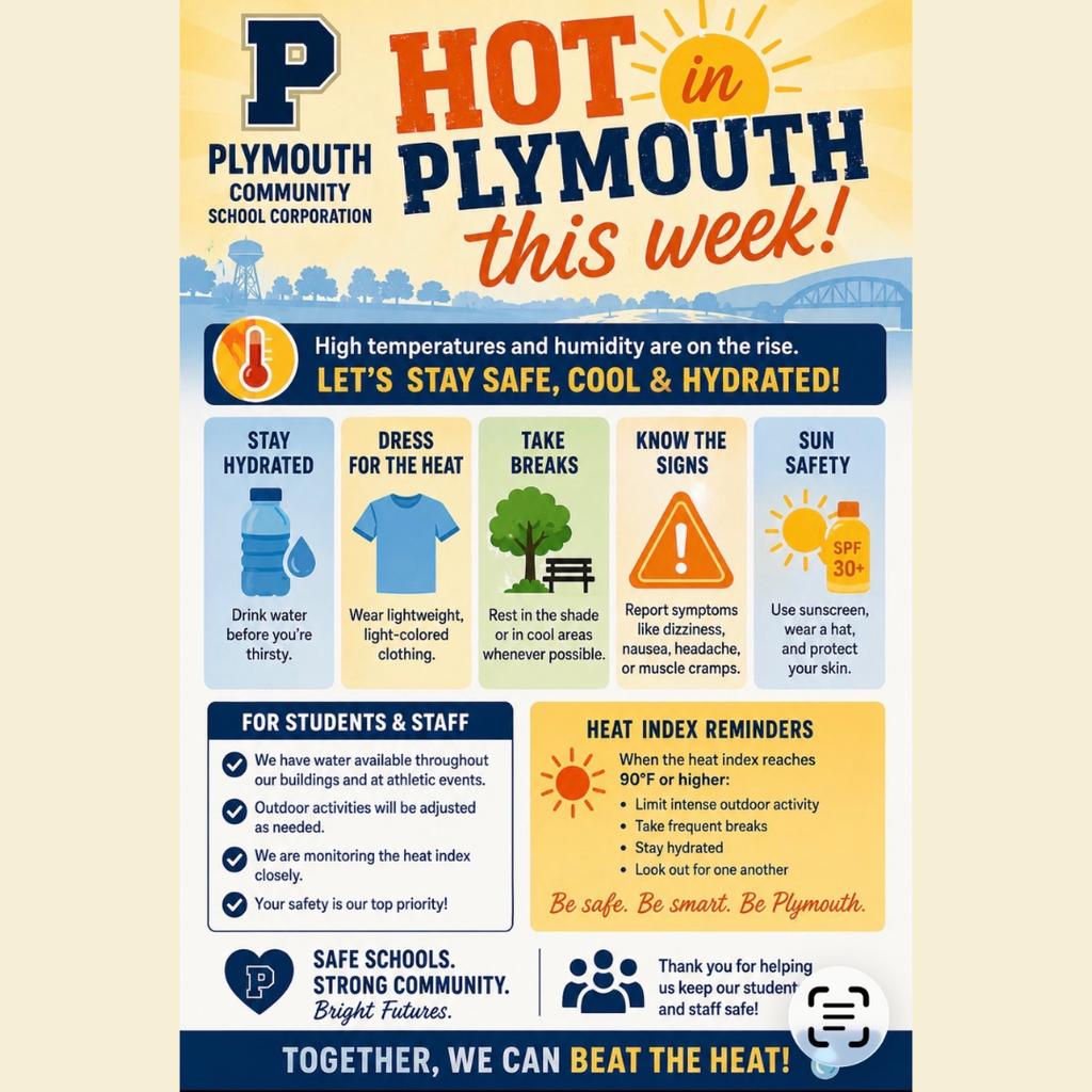 hot week in plymouth indiana stay cool!