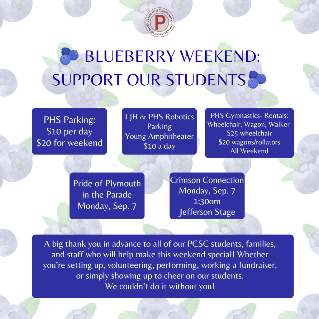 blueberry events going on throughout the weekend!