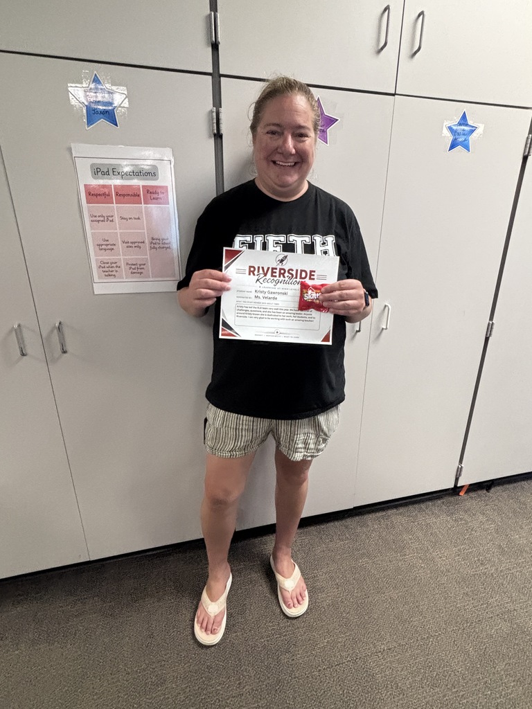 Mrs. Gawronski Riverside Recognition